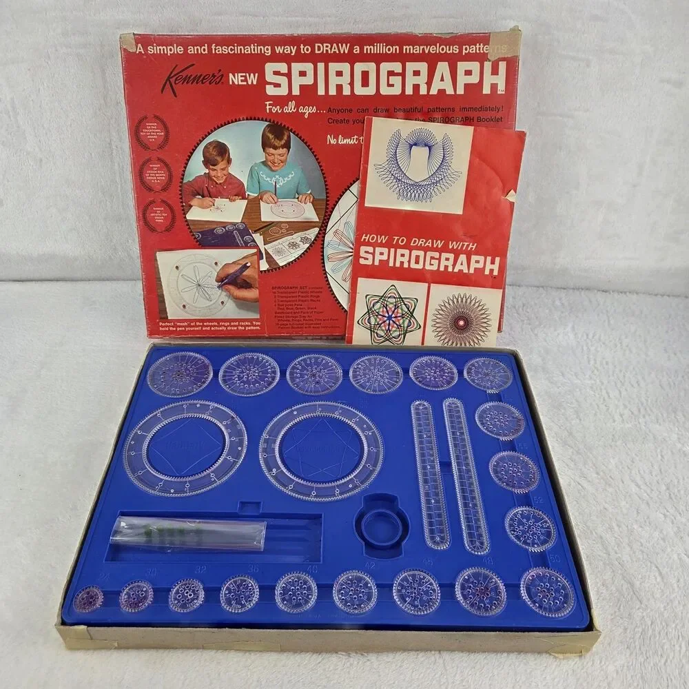 1970‎ Kenner Spirograph Drawing Set Vintage #401 Drawing Set COMPLETE No Pens